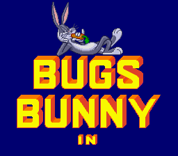 Bugs Bunny in Rabbit Rampage (Europe) Title Screen